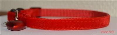 red velvet cat collar