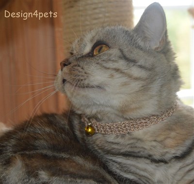 crochet cat collar kattehalsbånd